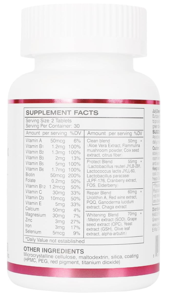 One Daily Multivitamin for Women - Complete Multimineral & Multivitamin with Vitamin A, C, D, E and B-Complex, Zinc & More Vitamins for Immunity, Energy, Hair, Skin & Nails - 60 Tablets
