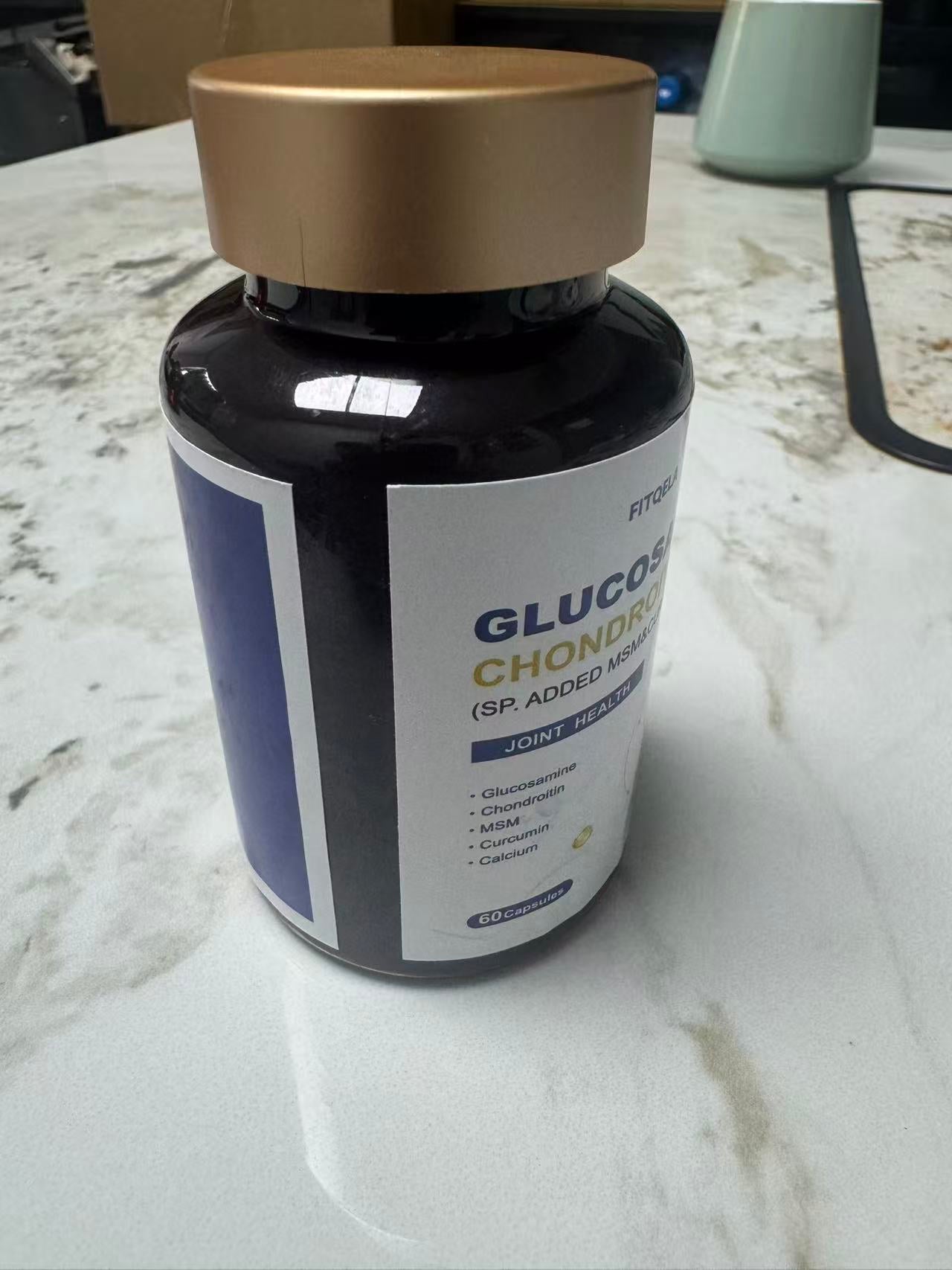 FITQELA 氨基葡萄糖软骨素与MSM及姜黄素关节支持胶囊60粒装