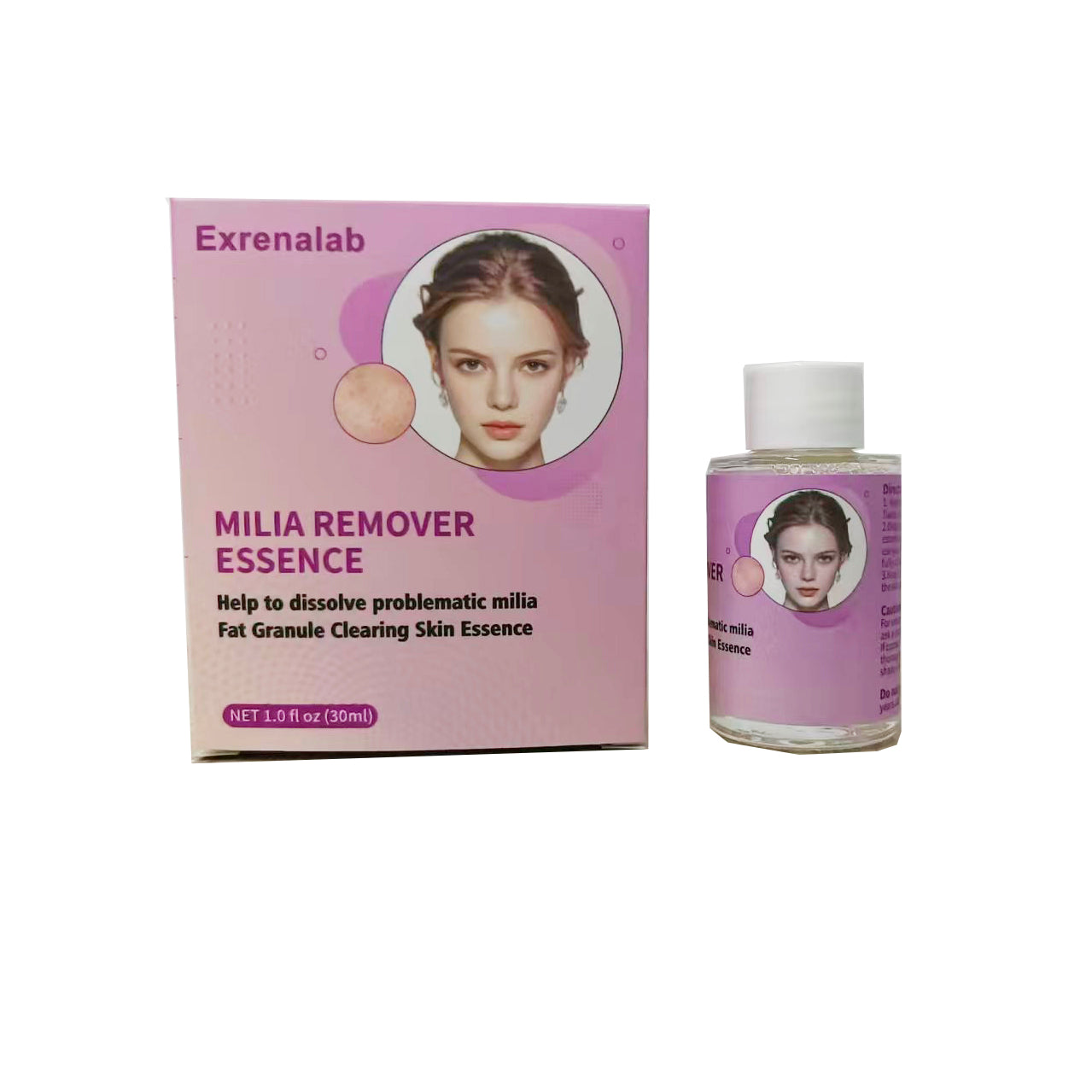 Exrenalab Skin Papule Smoothing Solution with 1% Salicylic Acid, Gentle Exfoliating Essence for Bumpy Skin, Refining Serum for Clearer & Smoother Texture，Essences for cosmetic purposes